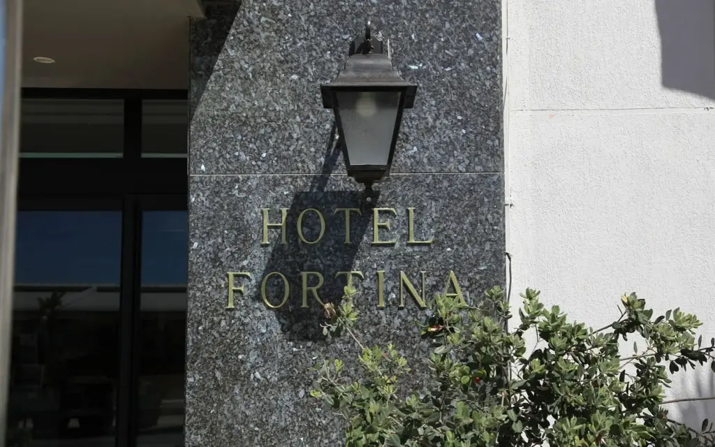 Old sign Hotel Fortina