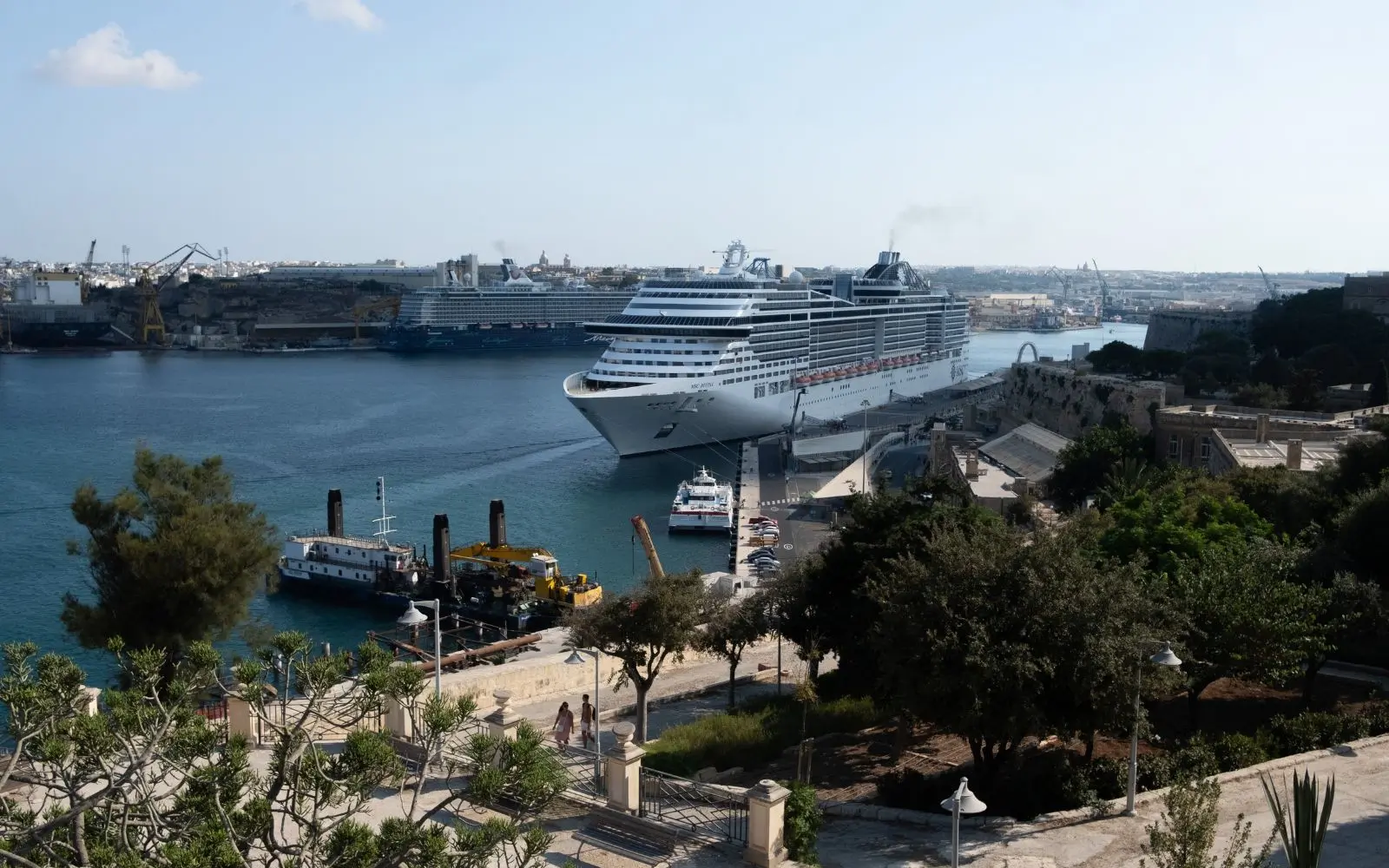 Cruise Ships Plugged in Grand Harbour Onshore Power Supply Only 9% of Time in First Year