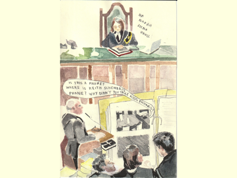Judge Edwina Grima and Keith Arnaud - by Anna Calleja