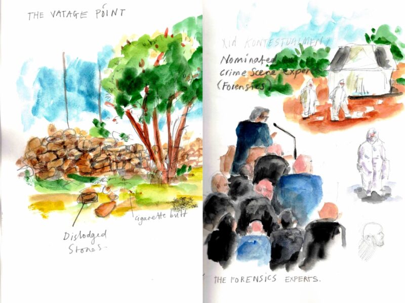 Forensic and Vantage Point Daphne Caruana Galizia murder 